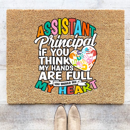 Assistant Principal Back School Teacher Principal Coir Doormats