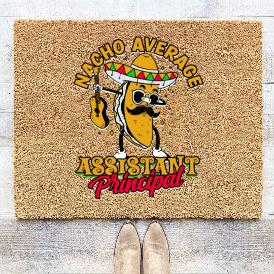 Assistant Principal Back School Teacher Principal Coir Doormats