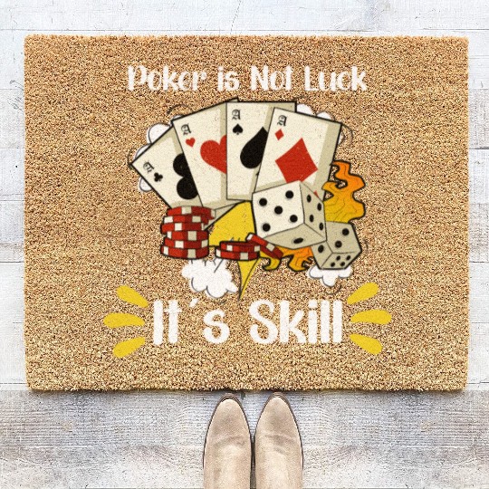 Poker Casino Poker Player Gambling Roulette Gift Coir Doormats