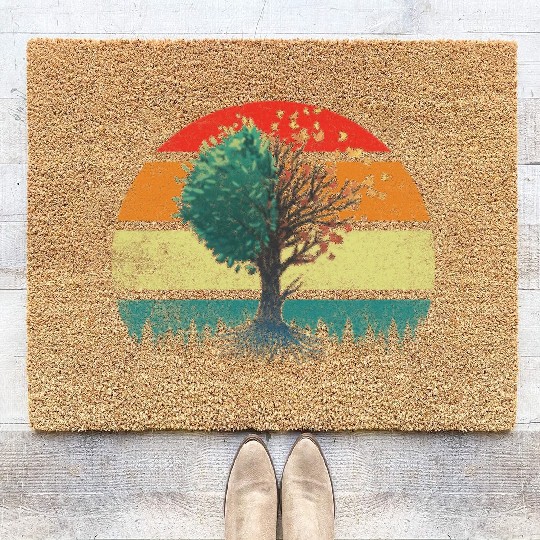 Butterfly Tree Beautiful Animal Butterflies Tree Coir Doormats