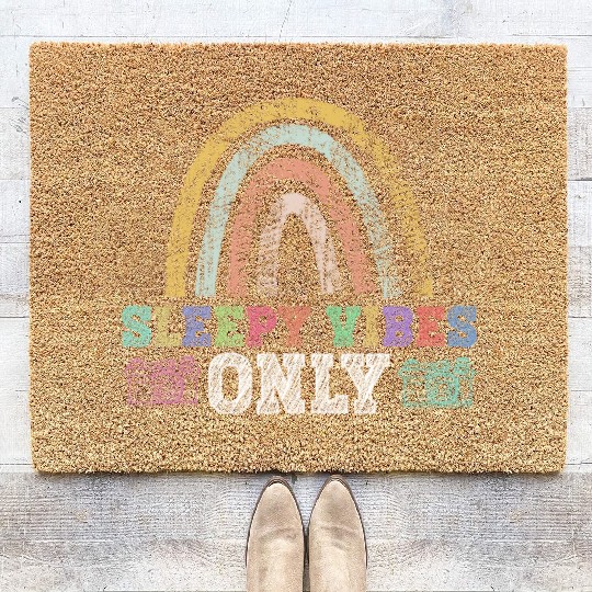 Sleepy Vibes Only - Newborn Photographer Coir Doormats