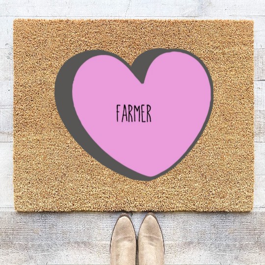 Farmer heart, for farm owners Coir Doormats