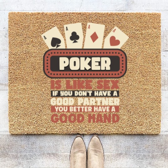 Poker Casino Poker Player Gambling Roulette Coir Doormats