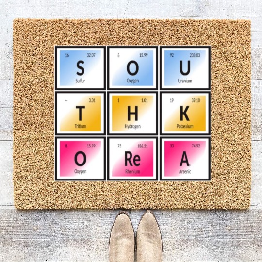 South Korea | Periodic Table of Elements Coir Doormats