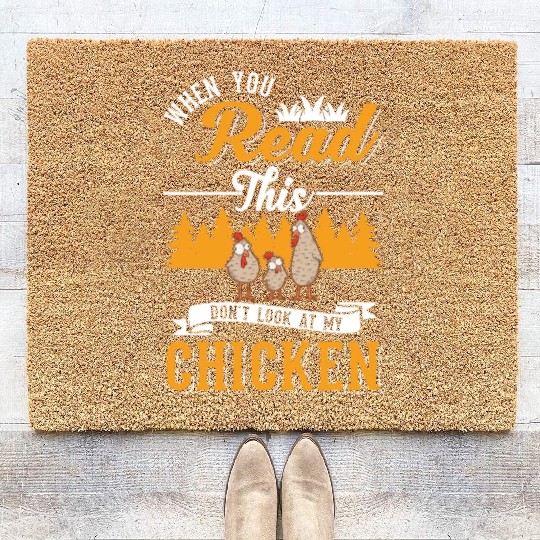 Chickens Chicken Farm Farmer Coir Doormats
