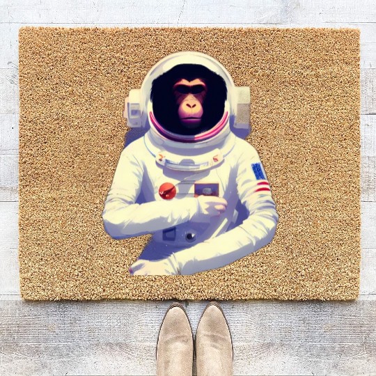 Astronaut Ape Space Coir Doormats