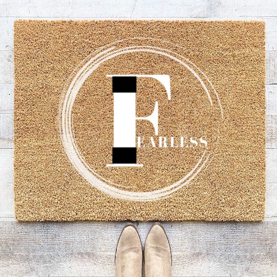 Fearless Circle (Bold and Beautiful) Coir Doormats