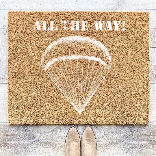 All the Way! - 82nd Airborne Coir Doormats