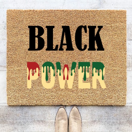 Black Power Coir Doormats