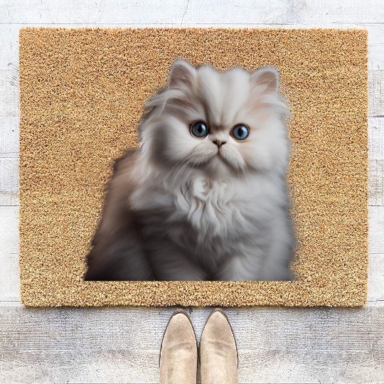 Persian Cat - A Sweet Gift Idea For All Cat Coir Doormats