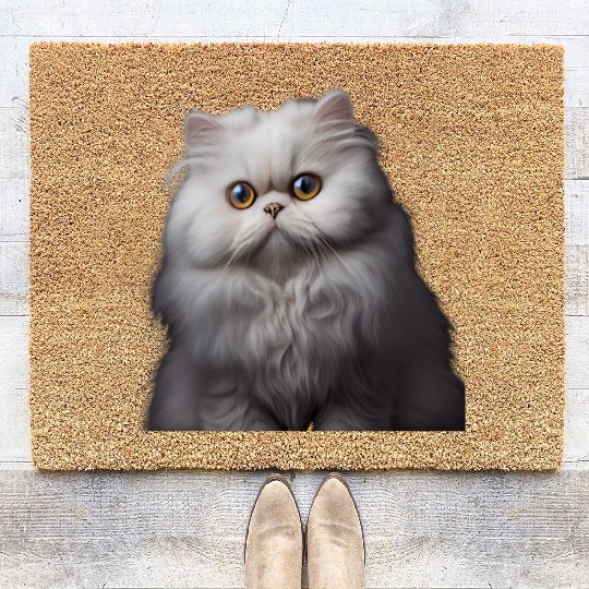 Persian Cat - A Sweet Gift Idea For All Cat Coir Doormats