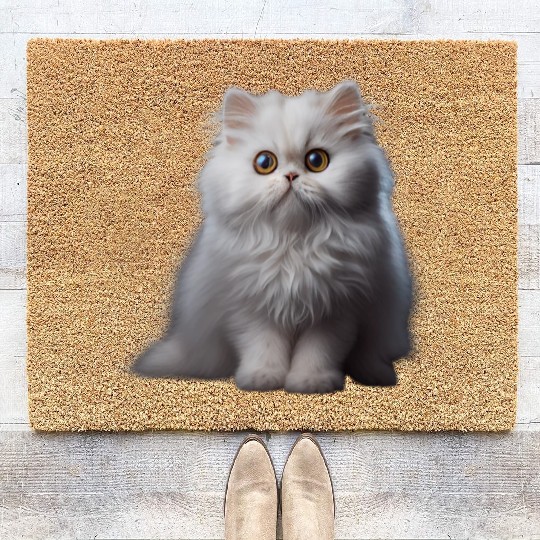 Persian Cat - A Sweet Gift Idea For All Cat Coir Doormats