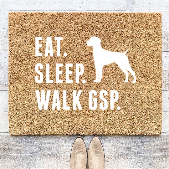 Eat Sleep Walk German Shorthaired Pointer Coir Doormats