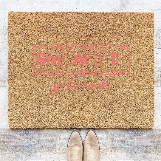 SMART GIRLS ROCK - Elements Periodic Table Coir Doormats