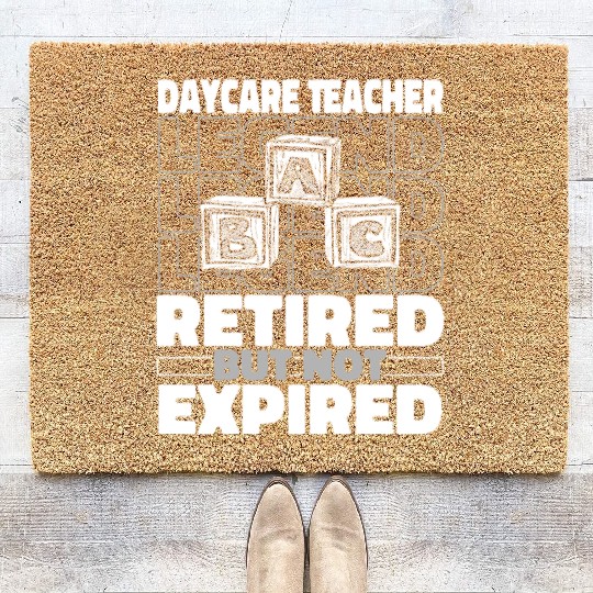 Daycare Teacher Retired Coir Doormats