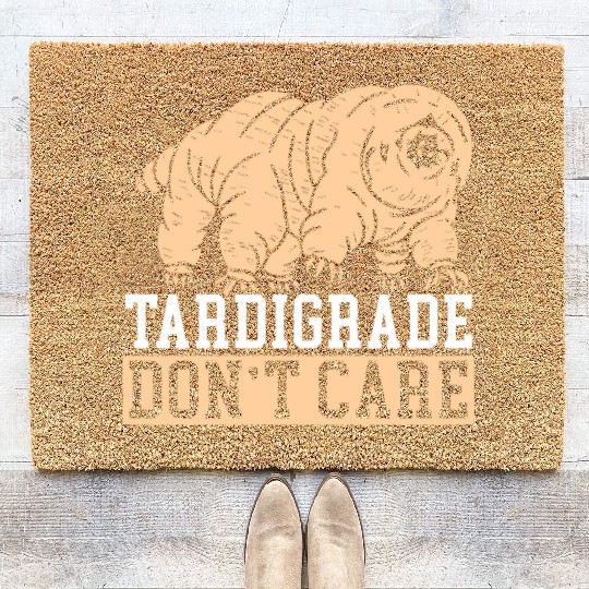 Tardigrade Don't Care Water Bear Biology Coir Doormats