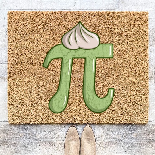 Key Lime Pi - Funny Pi Day Math Teacher Coir Doormats