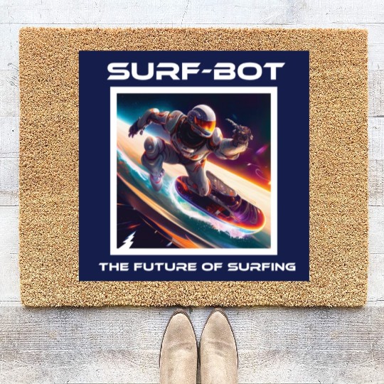 Robot Silver Surfer Coir Doormats