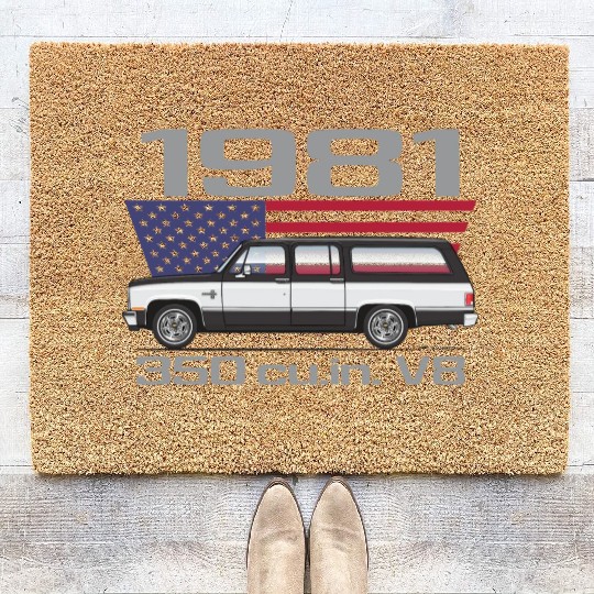 1981 Midnight Black Coir Doormats
