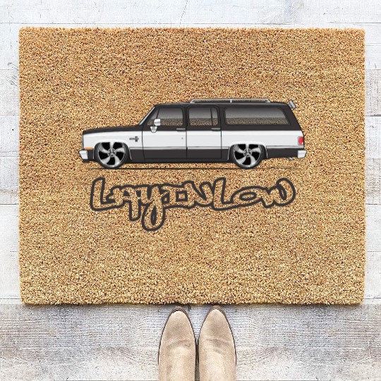 LAYLOW Midnight Black Coir Doormats