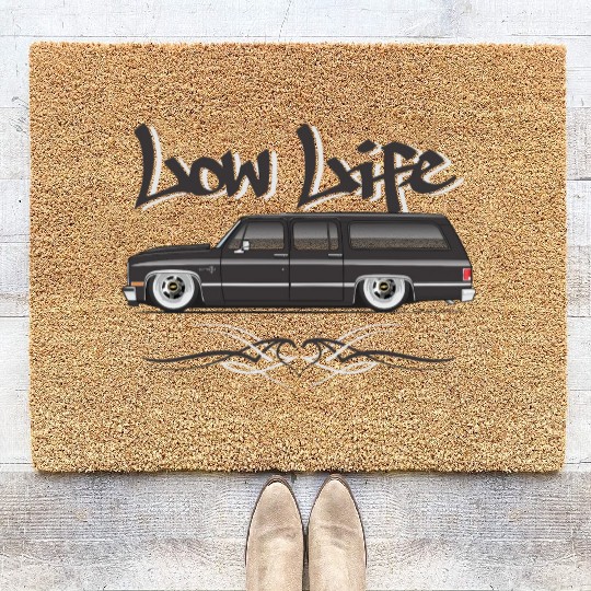 LOWLIFE Midnight Black Coir Doormats