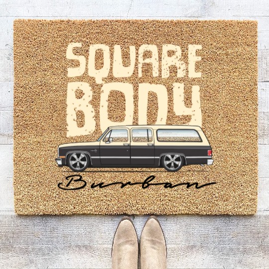 square body Santa Fe Tan Coir Doormats