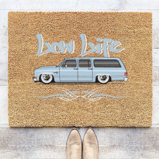low life Light Blue Coir Doormats