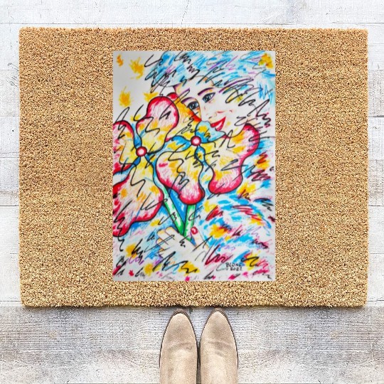 Flower Girl 01 Coir Doormats