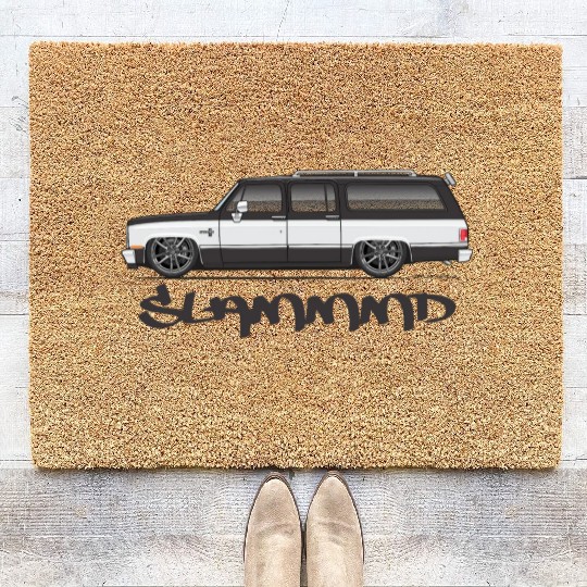 slammmd Midnight Black Coir Doormats