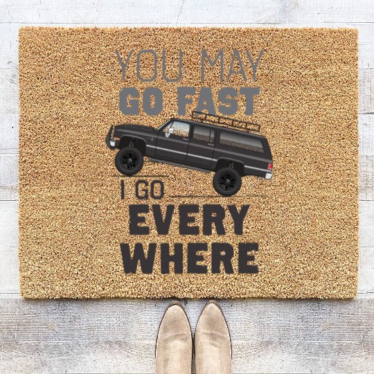 you Midnight Black Coir Doormats