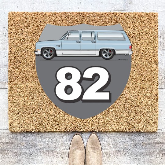 82 Light Blue Coir Doormats