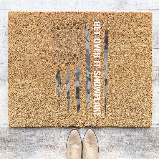 Get Over It Snowflake Coir Doormats