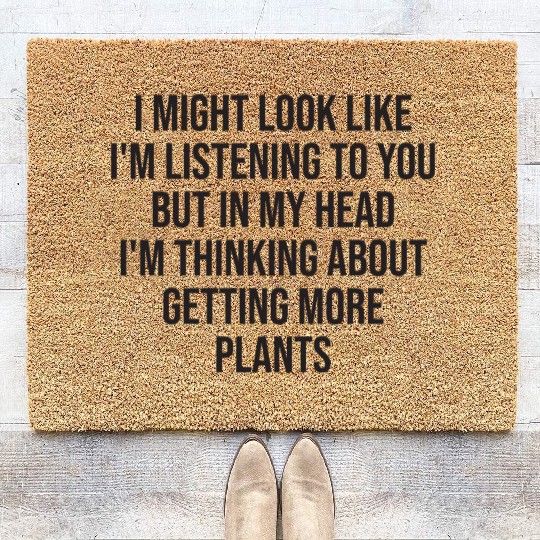 Plants Lover Funny Gardener Saying Coir Doormats