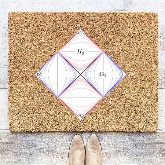 penrose diagram, general relativity and physics Coir Doormats