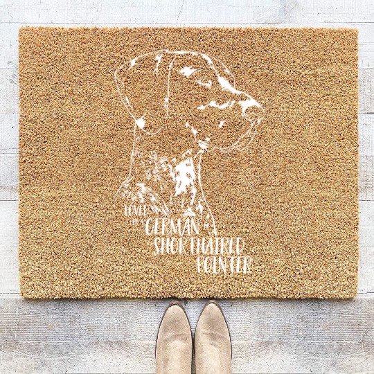 Loved by a German Shorthaired Pointer dog mom Coir Doormats
