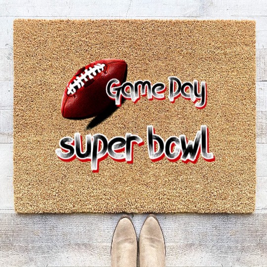 super bowl sunday Coir Doormats