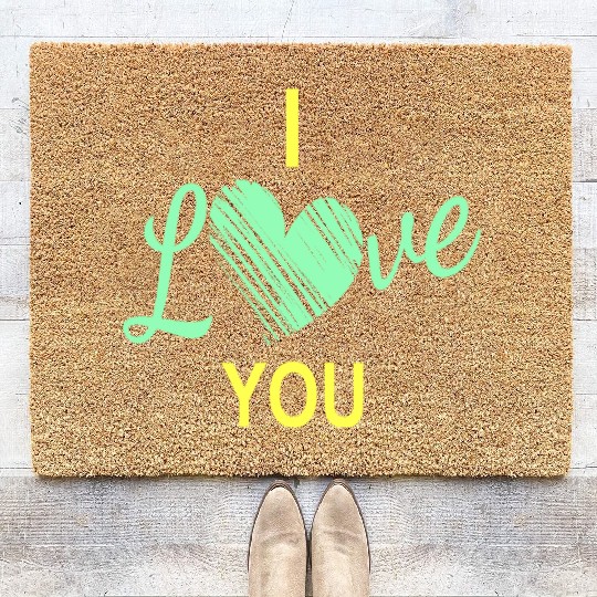 I love my Girlfriend Coir Doormats