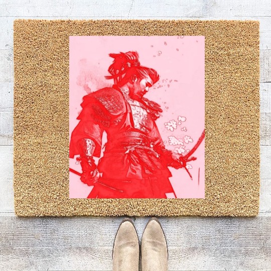 Samurai Japan Japanese Anime Katana Manga samurai Coir Doormats