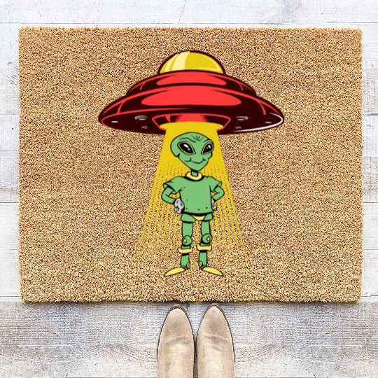 Alien landing Coir Doormats