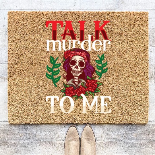 True Crime Murder Spy Crime Interest Gift Idea Coir Doormats