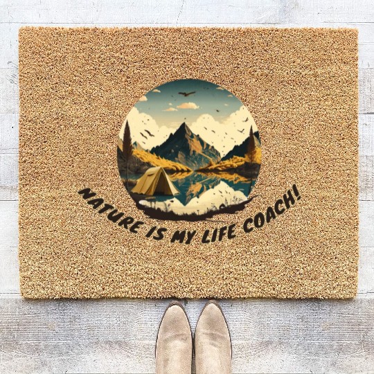 nature is may life coach final Coir Doormats