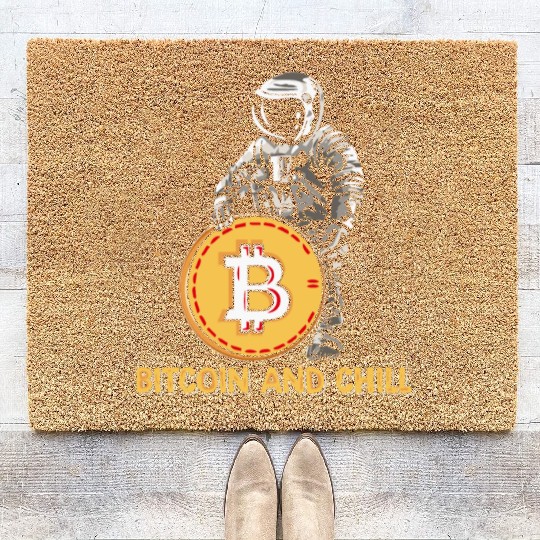 Bitcoin and Chill Coir Doormats