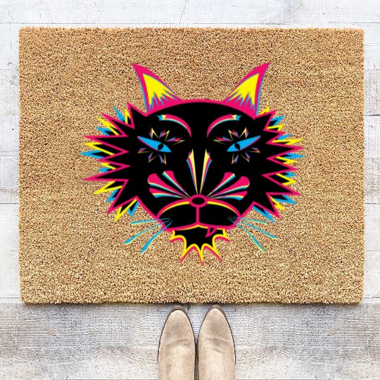 Cat Face Coir Doormats