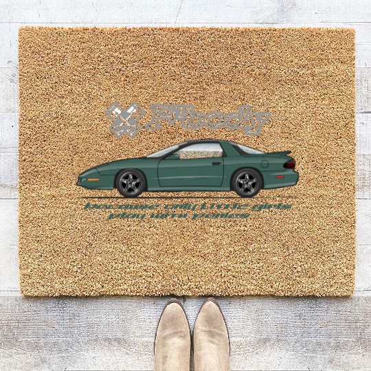 F body Dark Green Coir Doormats