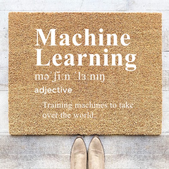 Funny Machine Learning Definition For Machine Lear Coir Doormats