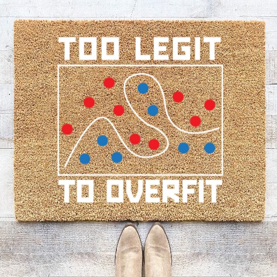 Too Legit To Overfit Artificial Intelligence Robot Coir Doormats