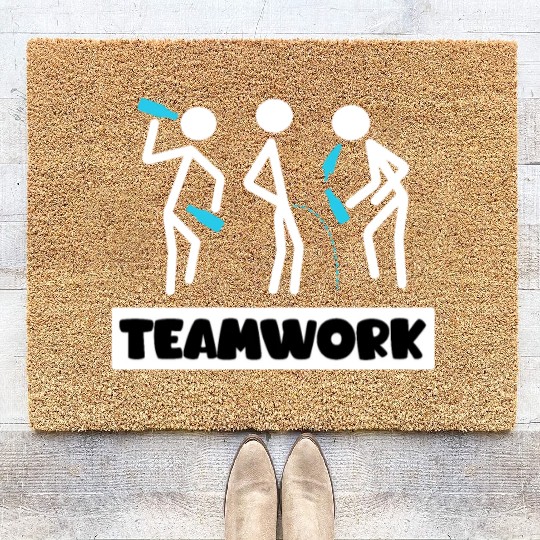 Teamwork Summer Vacation with Friends Spring Break Coir Doormats