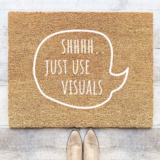 Special Education Teacher SPED Funny Shhh Just Use Coir Doormats