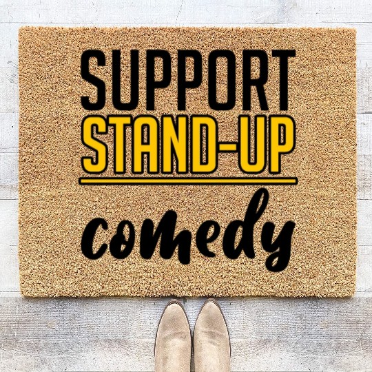 Support Stand Up Comedy 4 Coir Doormats