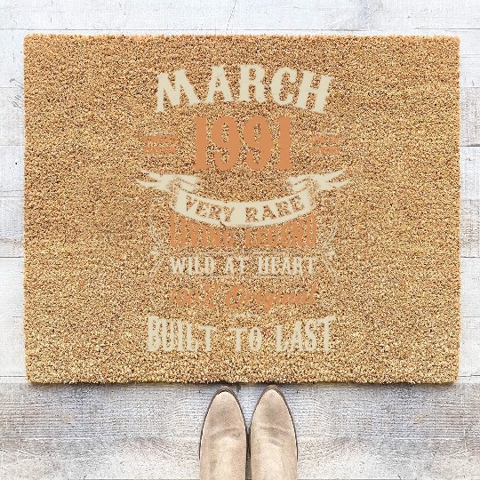 March 1991 Birthday Surprise Coir Doormats